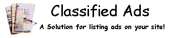 [ Classified Ads ]